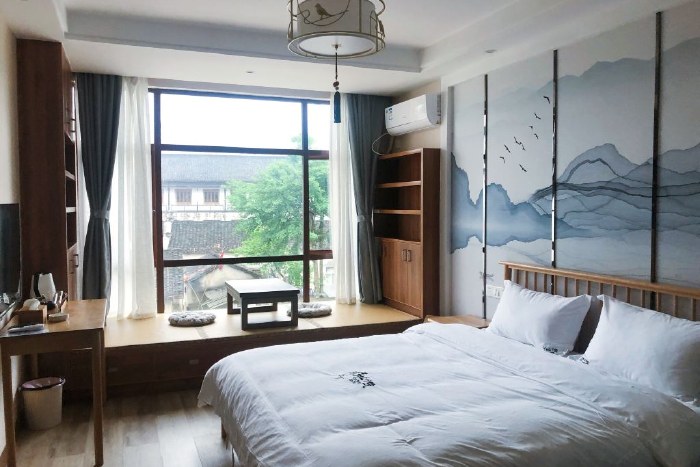 无接触入住品牌民宿酒店式标准查济古建筑群精品大床房 5.