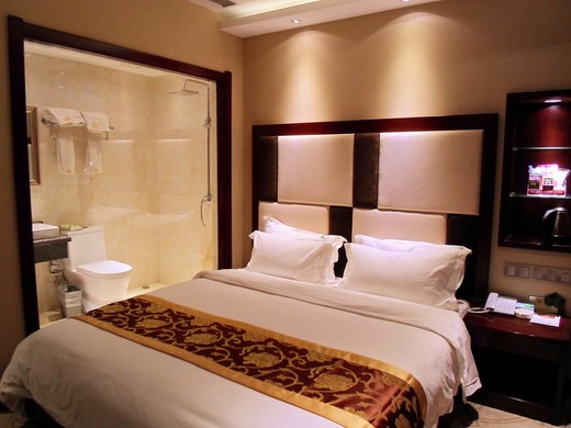 长武县昱天商务酒店单人间商户经营