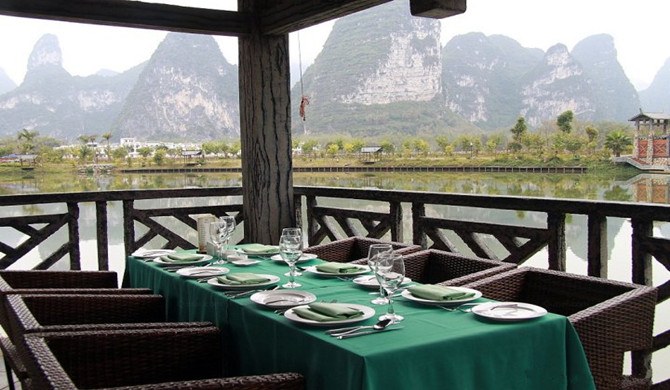 崇左大新明仕山庄外景双床房