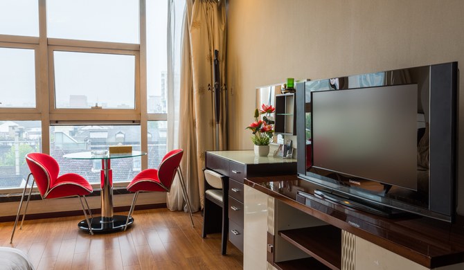 杭州上城区岳王路1号酒店式公寓点评:杭州游子公寓商务大床房评价