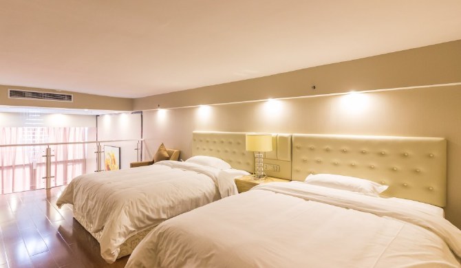 广州美朵公寓豪华复式双床房