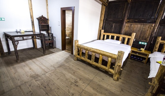 泸州尧坝文化民宿二楼街景双床房